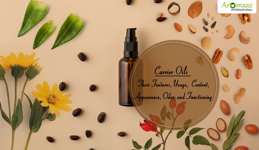 Carrier Oils – Their Features, Usage,  Content, Appearance, Odor, and Functioning