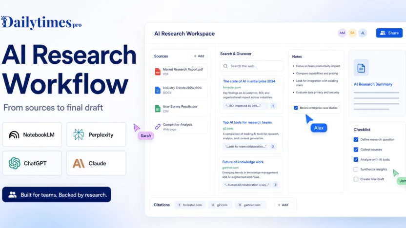 Best AI Research Workflow for Teams_ 7 Steps From Sources to Final Draft