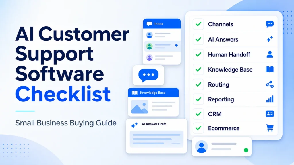 AI Customer Support Software Checklist for Small Business