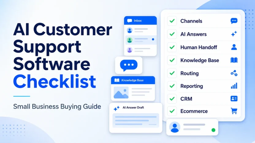 AI customer support software checklist for small business buying guide