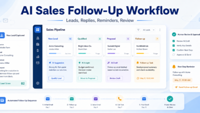 AI sales follow-up workflow featured image