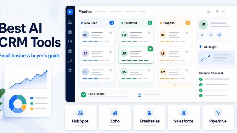 Best AI CRM tools for small business buyer guide with CRM pipeline dashboard AI insight and decision checklist
