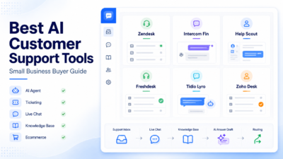 Best AI customer support tools for small business buyer guide dashboard