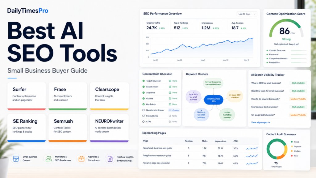 Best AI SEO Tools for Small Business: Pricing and Plan Limits