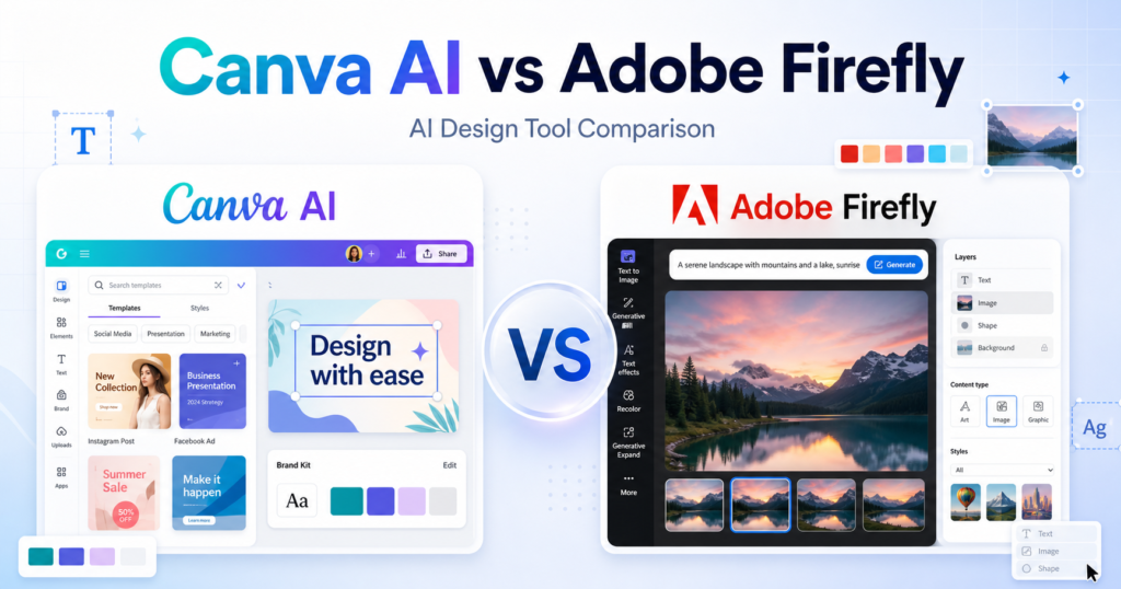 Canva AI vs Adobe Firefly: Which AI Design Tool Should You Choose?