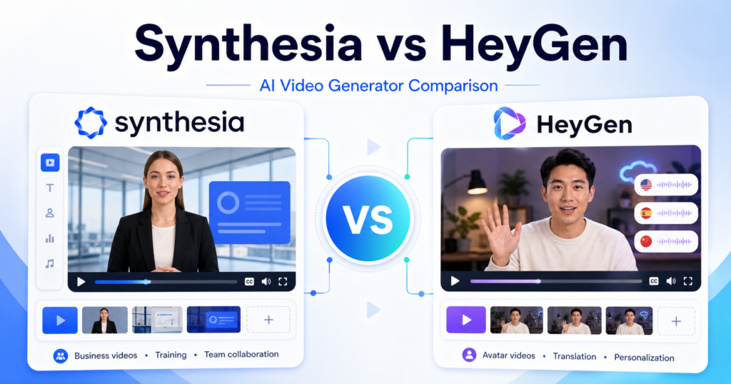 Synthesia vs HeyGen: Which AI Video Generator Should You Choose?