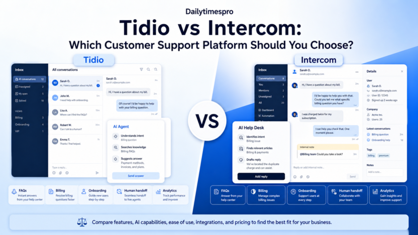 Tidio vs Intercom: Which Customer Support Platform Should You Choose?