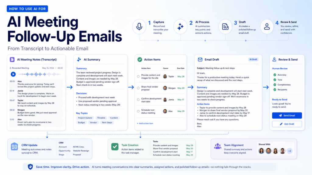 How to Use AI for Meeting Follow-Up Emails