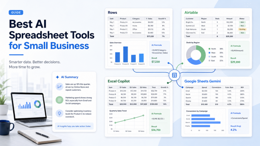 Best AI Spreadsheet Tools for Small Business featured image