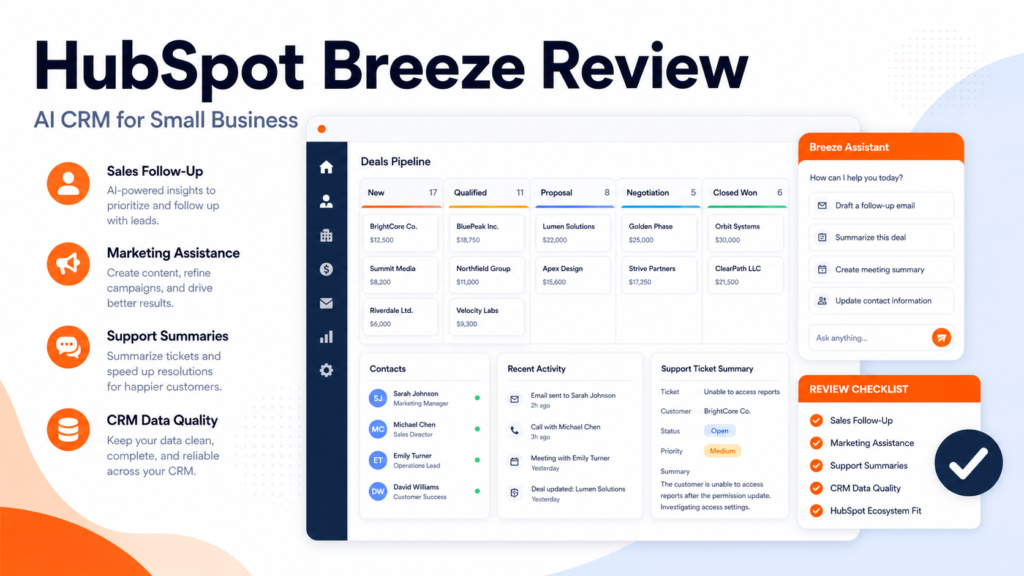 HubSpot Breeze Review: Is It Worth It for Small Business CRM?