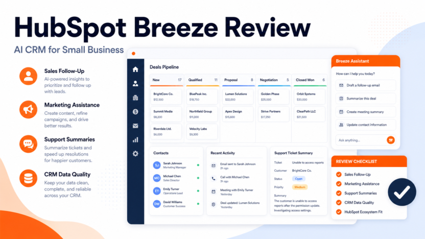 Featured image for HubSpot Breeze Review: Is It Worth It for Small Business CRM?