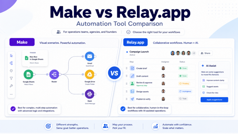 Make vs Relay.app: Which Automation Tool Should You Choose? featured image