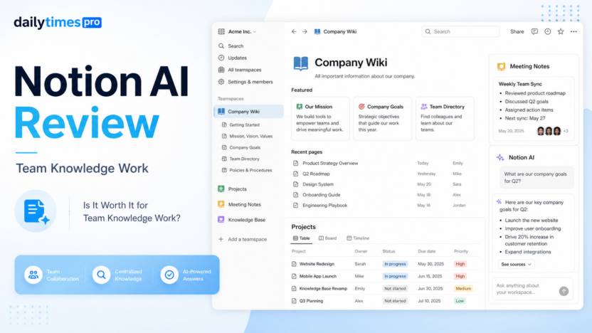 Notion AI Review: Is It Worth It for Team Knowledge Work? featured image