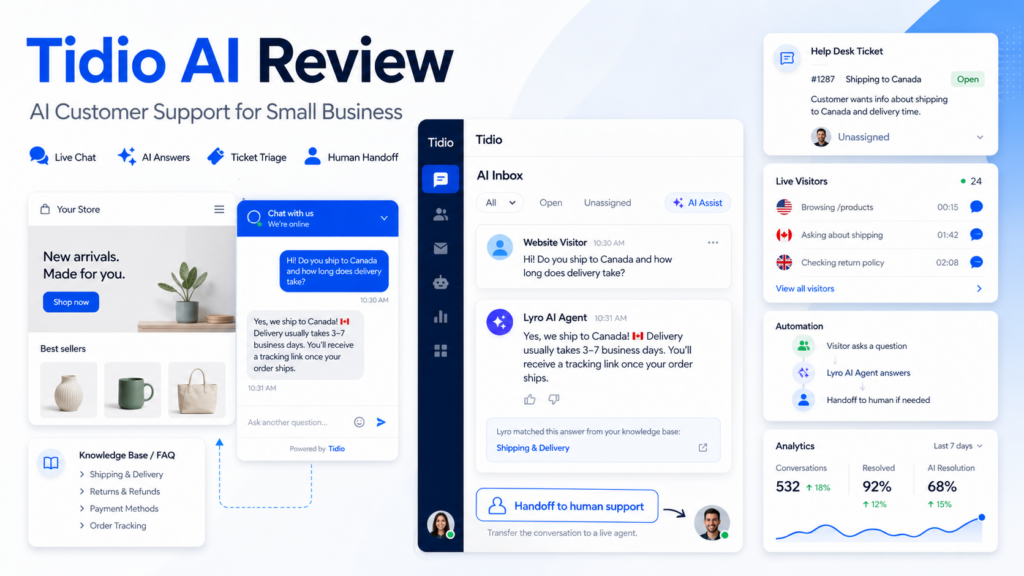 Tidio AI Review: Is It Worth It for Small Business Support?