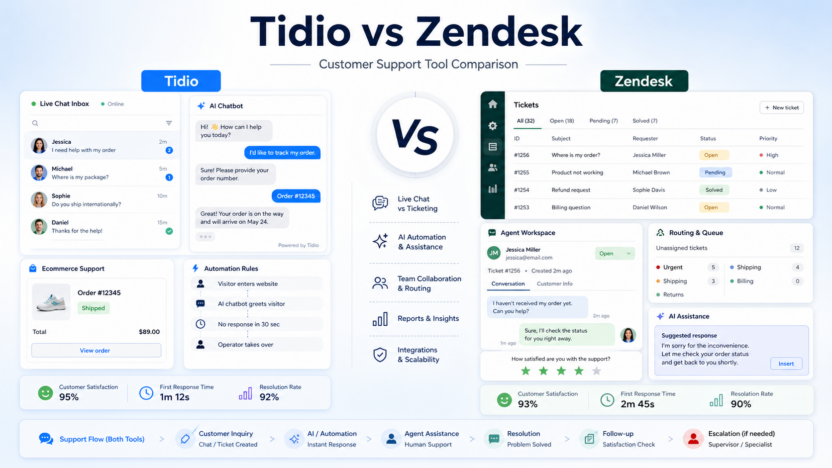 Tidio vs Zendesk: Which Customer Support Tool Should You Choose? featured image