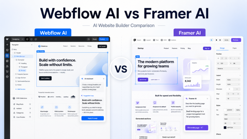 Webflow AI vs Framer AI: Which Website Builder Should You Choose? featured image