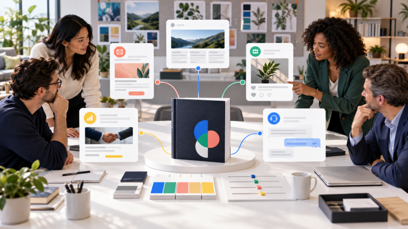 AI brand voice tools coordinating consistent marketing content