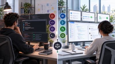 Claude Code vs GitHub Copilot developer workflow comparison